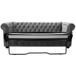 Диван раскладной Inspira Furniture Oxford 3 Seater with Casters 129x187 Gobi 04 (Brown) Thumb