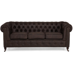 Диван раскладной Inspira Furniture Oxford 3 Seater with Casters 129x187 Gobi 04 (Brown) Thumb