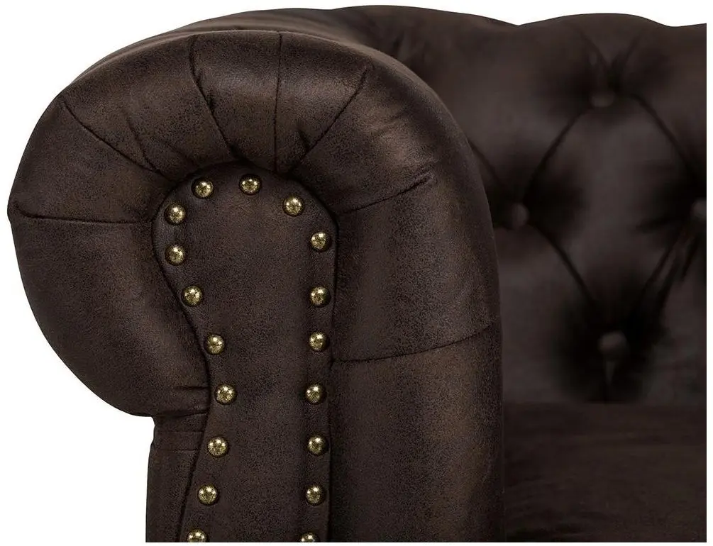 Диван раскладной Inspira Furniture Oxford 3 Seater with Casters 129x187 Gobi 04 (Brown) - 7