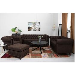 Диван раскладной Inspira Furniture Oxford 3 Seater with Casters 129x187 Gobi 04 (Brown) Thumb