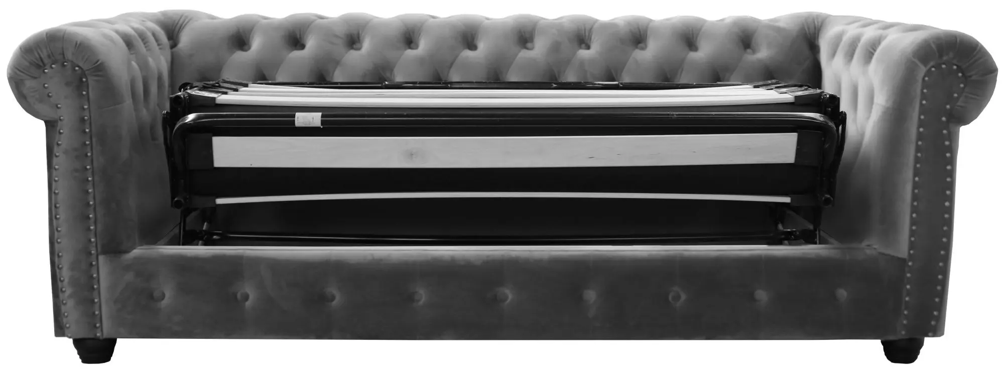 Canapea extensibila Inspira Furniture Oxford 3 Seater with Casters 129x187 Riviera 100 (Black)