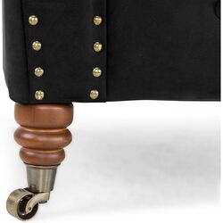 Canapea extensibila Inspira Furniture Oxford 3 Seater with Casters 129x187 Riviera 100 (Black) Thumb