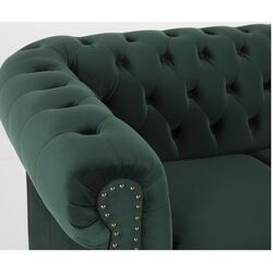 Canapea extensibila Inspira Furniture Oxford 3 Seater with Casters 129x187 Riviera 38 (Dark Green) Thumb