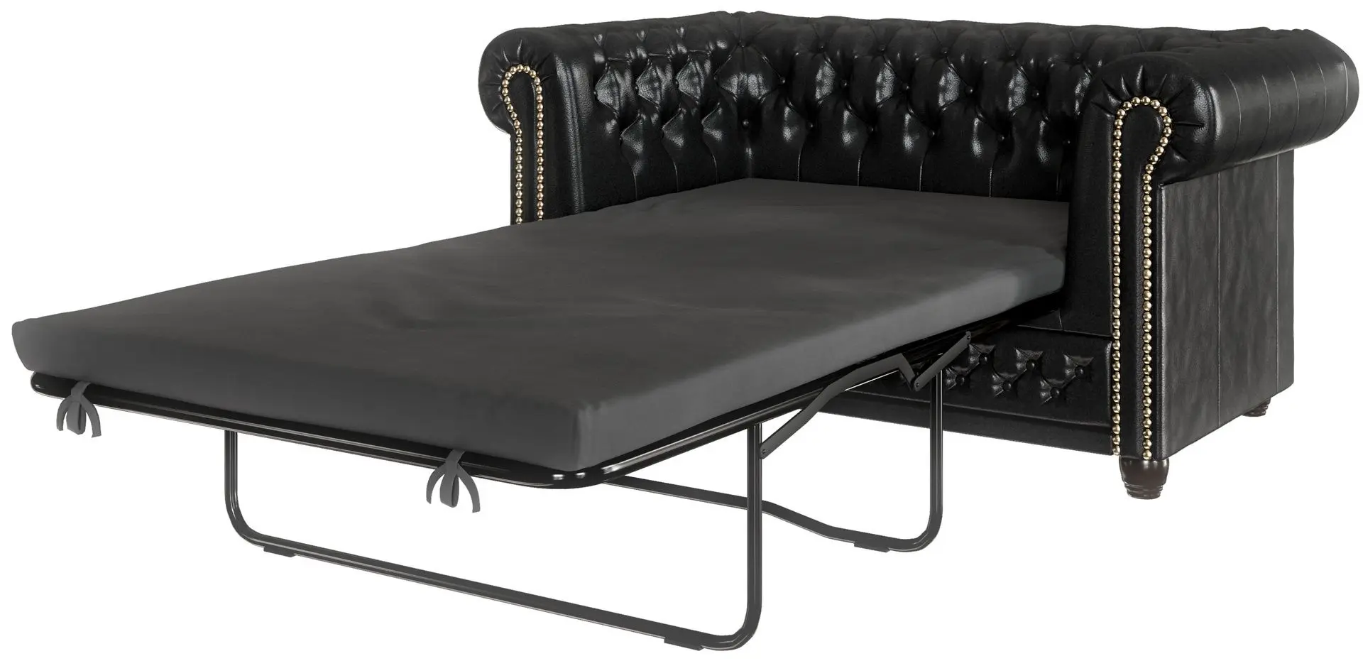 Canapea extensibila Inspira Furniture York 2 Seater 81x187 MG 13 (Black)