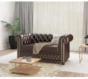 Canapea extensibila Inspira Furniture York 2 Seater 81x187 MG 14 (Chocolate)