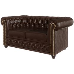 Canapea extensibila Inspira Furniture York 2 Seater 81x187 MG 14 (Chocolate) Thumb