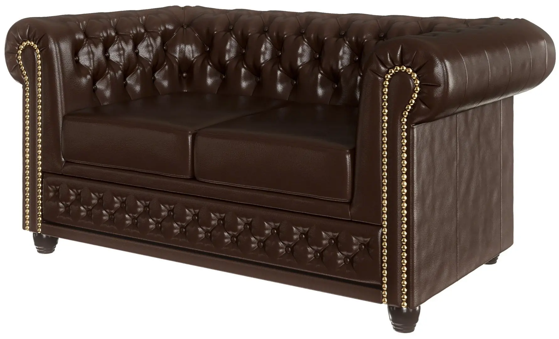 Canapea extensibila Inspira Furniture York 2 Seater 81x187 MG 14 (Chocolate)