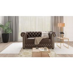 Canapea extensibila Inspira Furniture York 2 Seater 81x187 MG 14 (Chocolate) Thumb