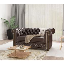 Canapea extensibila Inspira Furniture York 2 Seater 81x187 MG 47 (Brown)