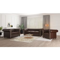 Canapea extensibila Inspira Furniture York 2 Seater 81x187 MG 47 (Brown) Thumb