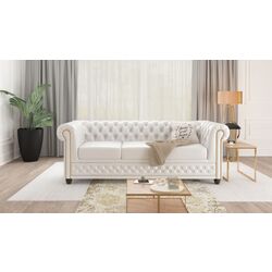 Canapea extensibila Inspira Furniture York 3 Seater 129x187 MG 0 (White) Thumb