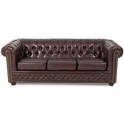 Canapea extensibila Inspira Furniture York 3 Seater 129x187 MG 10 (Light Brown) Thumb