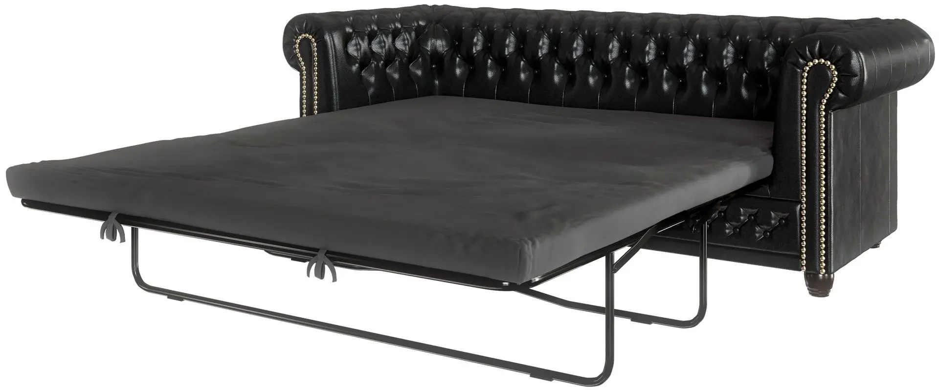 Canapea extensibila Inspira Furniture York 3 Seater 129x187 MG 13 (Black)