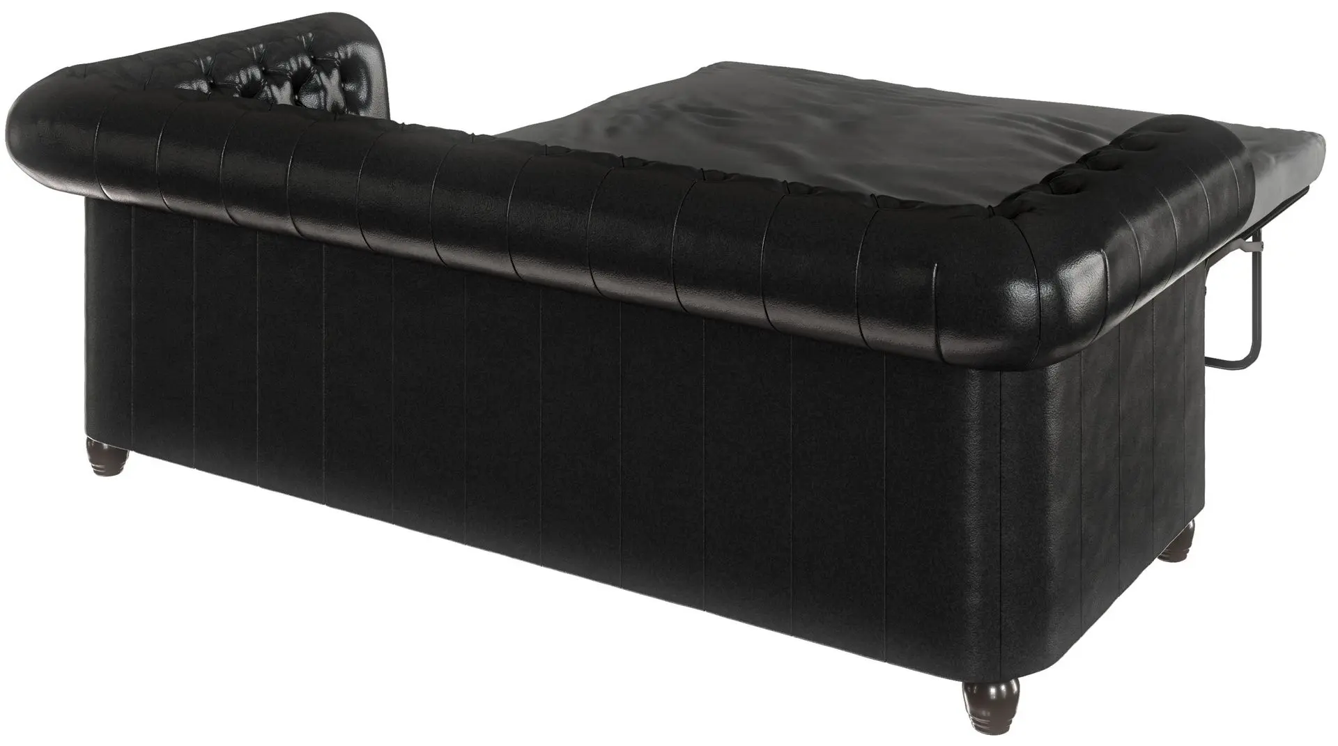 Canapea extensibila Inspira Furniture York 3 Seater 129x187 MG 13 (Black)
