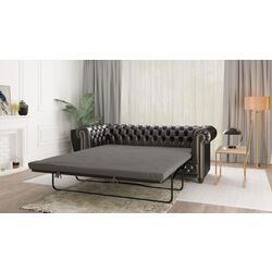 Canapea extensibila Inspira Furniture York 3 Seater 129x187 MG 13 (Black) Thumb