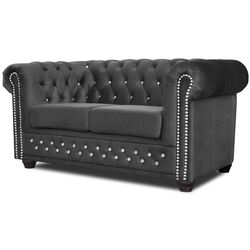 Canapea extensibila Inspira Furniture York Blink 2 Seater 81x187 Amore 104 (Gray) Thumb