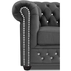 Canapea extensibila Inspira Furniture York Blink 2 Seater 81x187 Amore 104 (Gray) Thumb