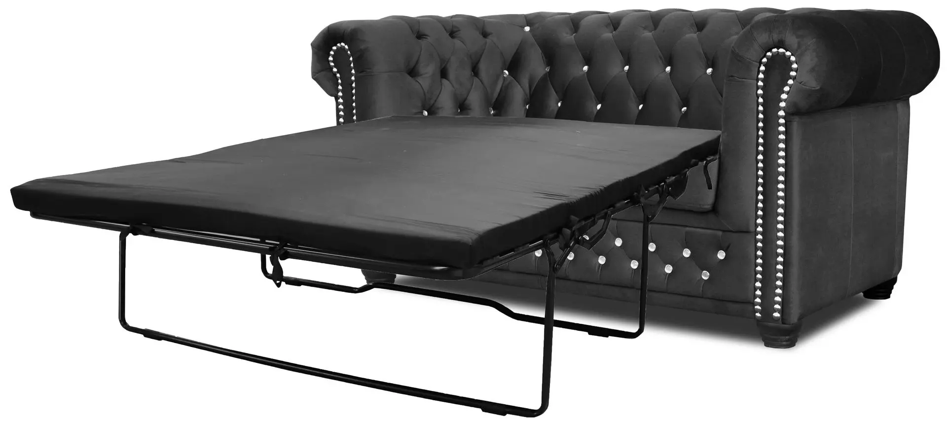 Canapea extensibila Inspira Furniture York Blink 2 Seater 81x187 Amore 104 (Gray)