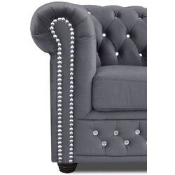 Canapea extensibila Inspira Furniture York Blink 2 Seater 81x187 Amore 32 (Anthracite) Thumb