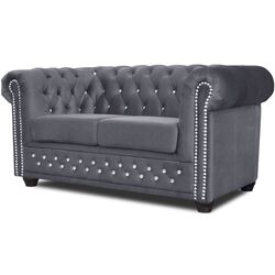 Canapea extensibila Inspira Furniture York Blink 2 Seater 81x187 Amore 32 (Anthracite) Thumb