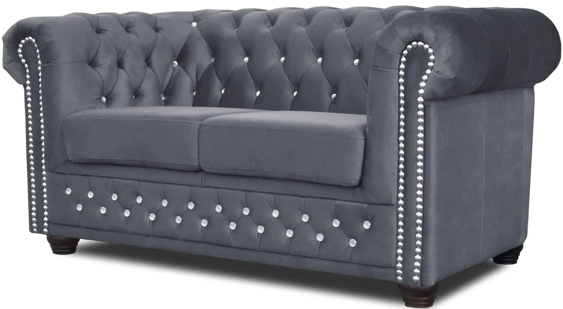 Canapea extensibila Inspira Furniture York Blink 2 Seater 81x187 Amore 32 (Anthracite)