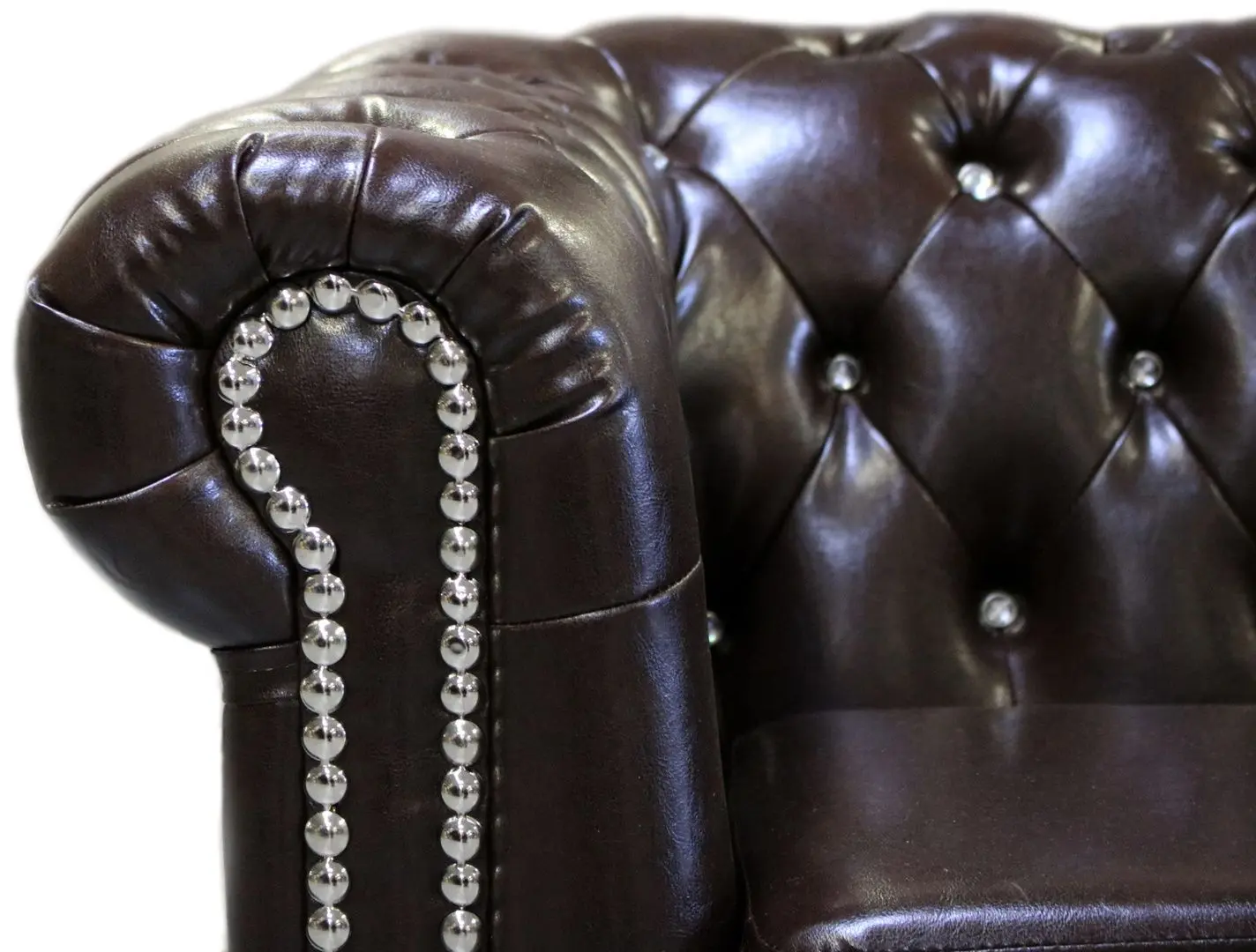 Canapea extensibila Inspira Furniture York Blink 2 Seater 81x187 MG 14 (Chocolate)