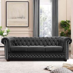 Canapea extensibila Inspira Furniture York Blink 3 Seater 129x187 Amore 104 (Gray)