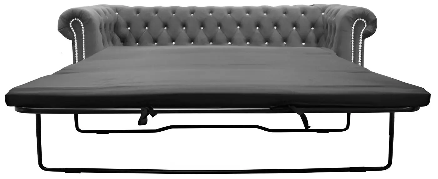 Canapea extensibila Inspira Furniture York Blink 3 Seater 129x187 Amore 104 (Gray)