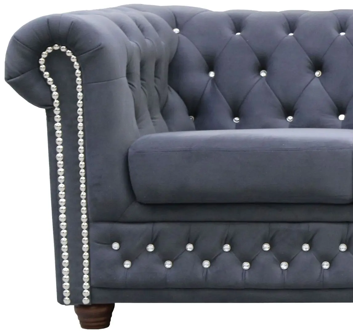 Canapea extensibila Inspira Furniture York Blink 3 Seater 129x187 Amore 32 (Anthracite)