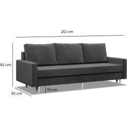 Canapea Magnifico Meble Blank Bonel Kronos 34 (Dark Grey) Thumb