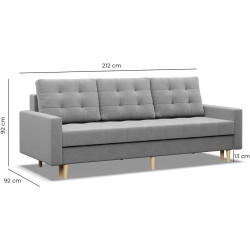 Canapea Magnifico Meble Elma Bonel Lux 23 (Black) Thumb