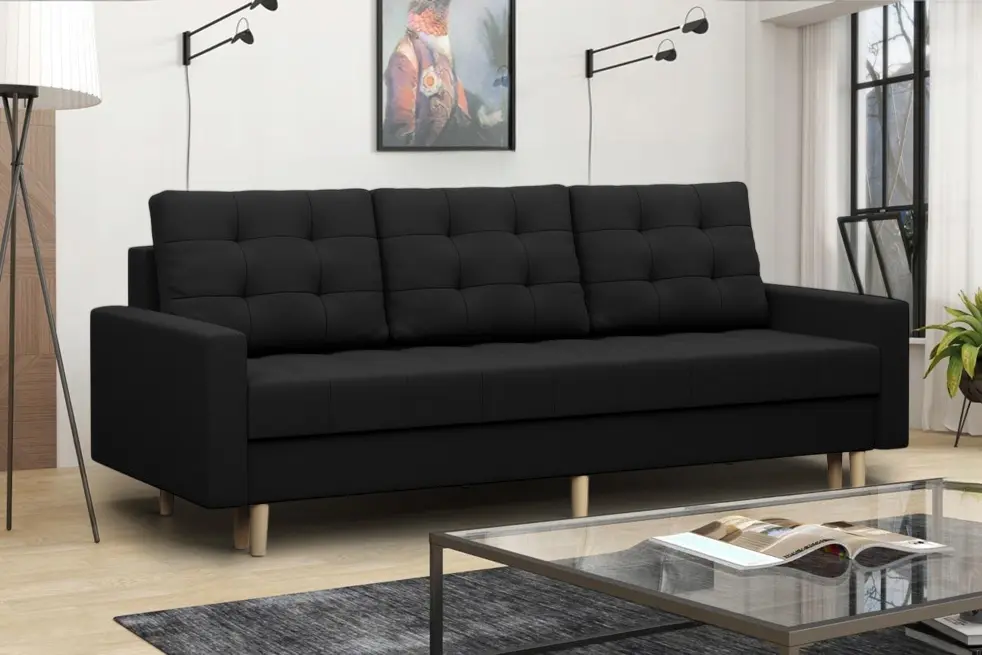 Canapea Magnifico Meble Elma Bonel Lux 23 (Black)