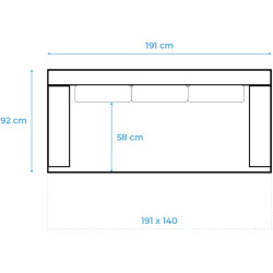 Диван Magnifico Meble Fireze Poso 022 (Dark Grey) Thumb