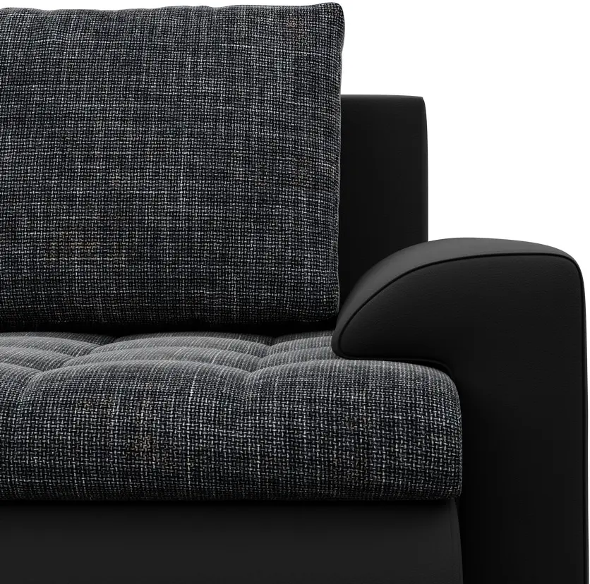 Диван Magnifico Meble Foresta Lawa 17/Real 11 (Dark Grey/Black)