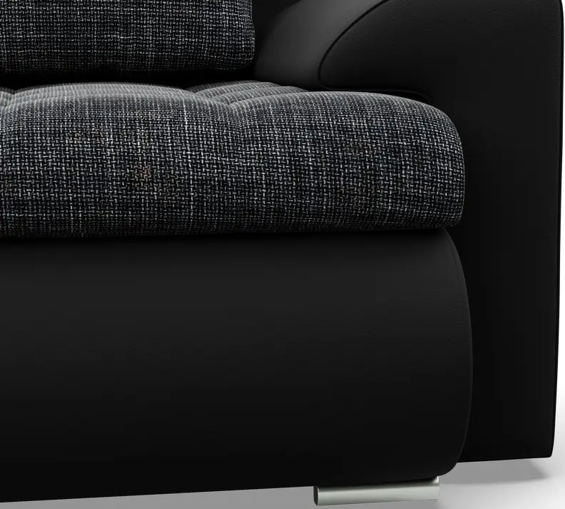 Диван Magnifico Meble Foresta Lawa 17/Real 11 (Dark Grey/Black)