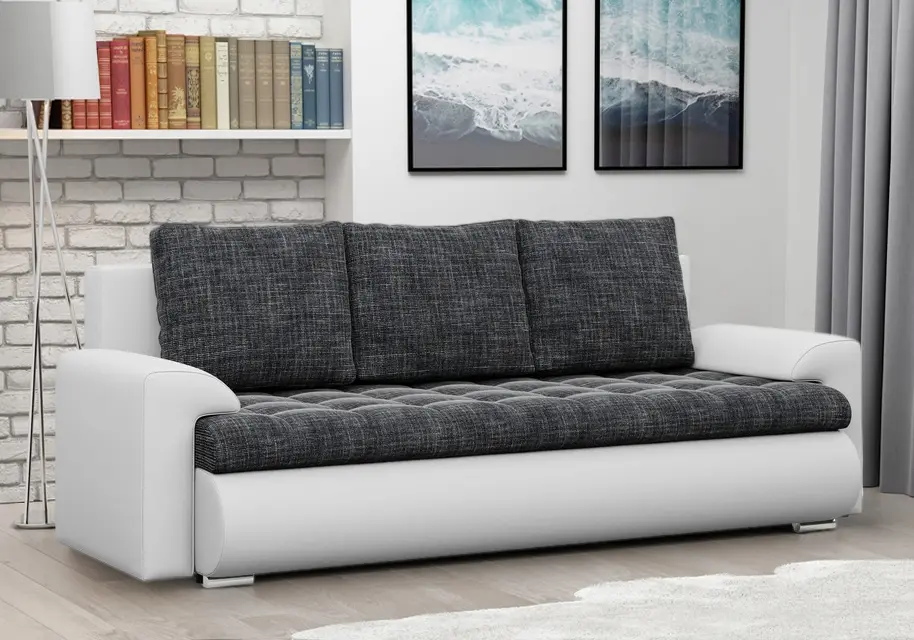 Диван Magnifico Meble Foresta Lawa 17/Real 17 (Dark Grey/White)