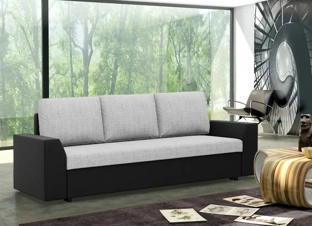 Диван Magnifico Meble Lugo Lawa 09/Real 11 (Light Grey/Black)