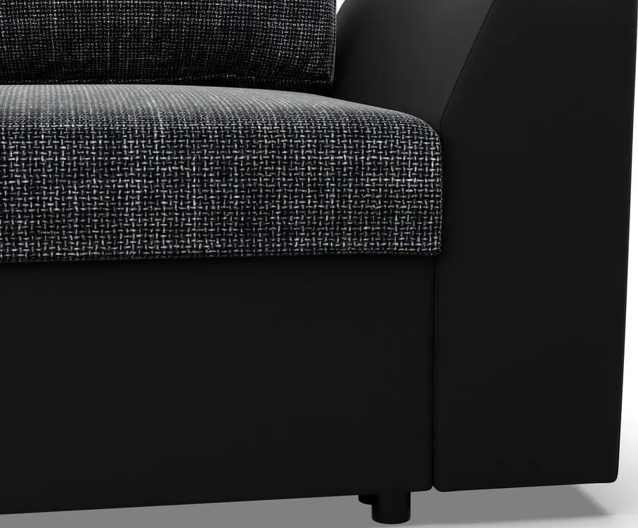 Диван Magnifico Meble Lugo Lawa 17/Real 11 (Dark Grey/Black)