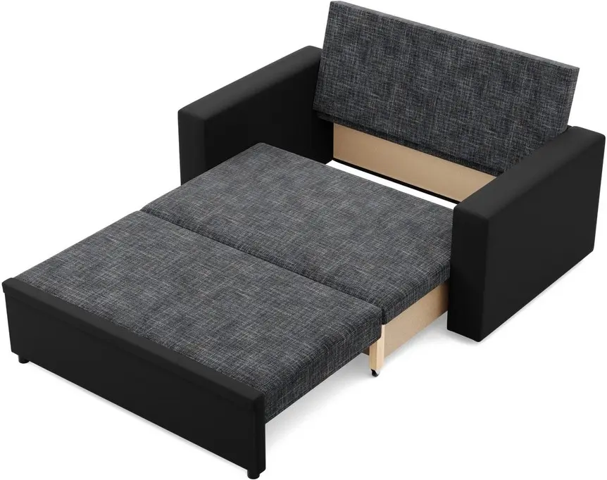 Диван Magnifico Meble Luna 148x90x87 Lawa 17/Real 11 (Dark Grey/Black) - 4