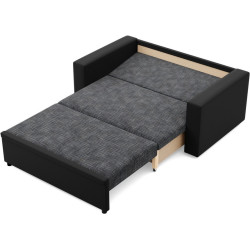 Диван Magnifico Meble Luna 148x90x87 Lawa 17/Real 11 (Dark Grey/Black) Thumb