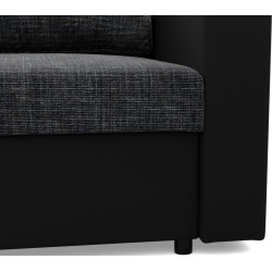 Диван Magnifico Meble Luna 148x90x87 Lawa 17/Real 11 (Dark Grey/Black) Thumb