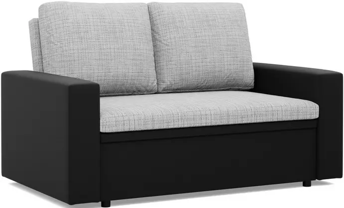 Диван Magnifico Meble Luna 148x90x87 Lawa 9/Real 11 (Light Grey/Black)