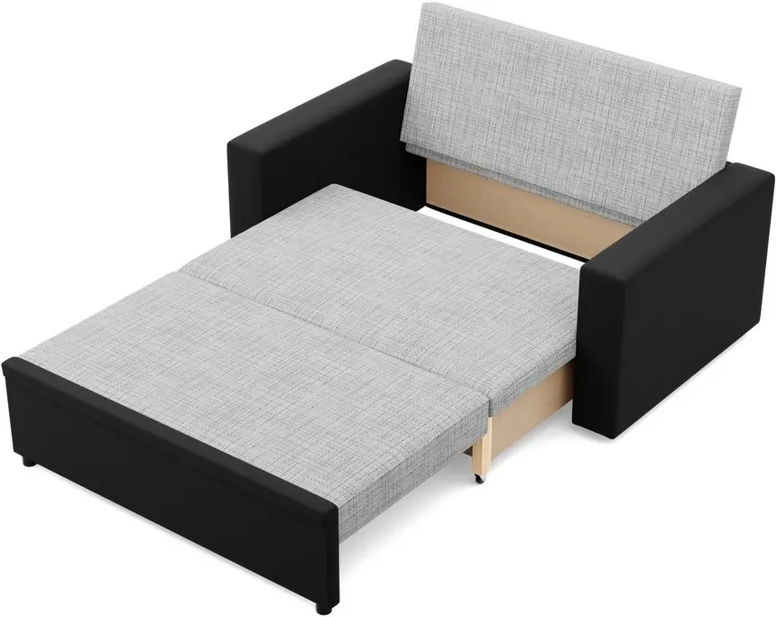 Диван Magnifico Meble Luna 148x90x87 Lawa 9/Real 11 (Light Grey/Black)