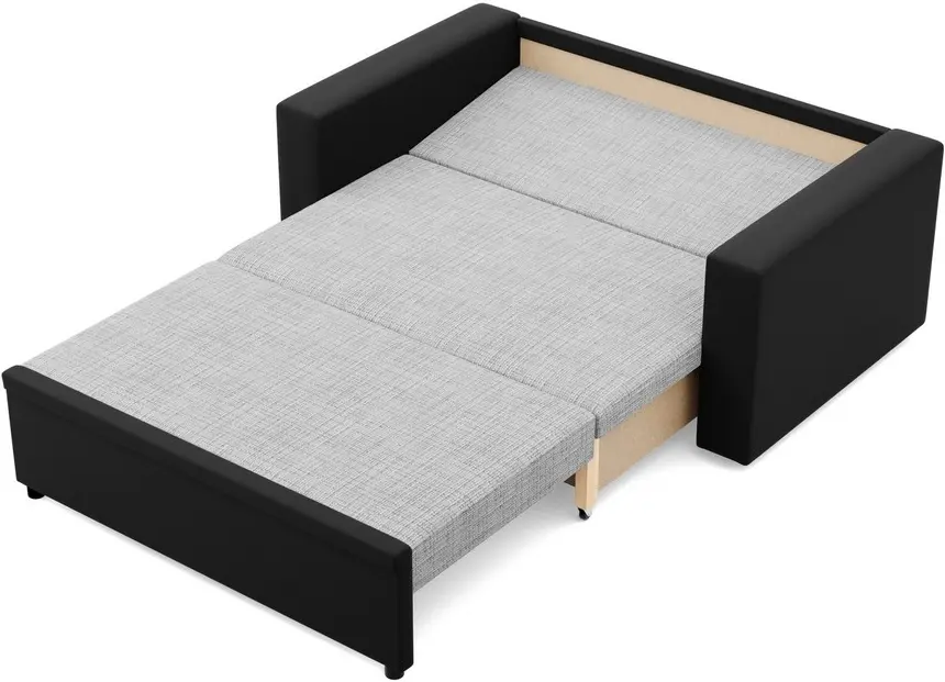 Диван Magnifico Meble Luna 148x90x87 Lawa 9/Real 11 (Light Grey/Black)