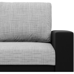 Диван Magnifico Meble Luna 148x90x87 Lawa 9/Real 11 (Light Grey/Black) Thumb