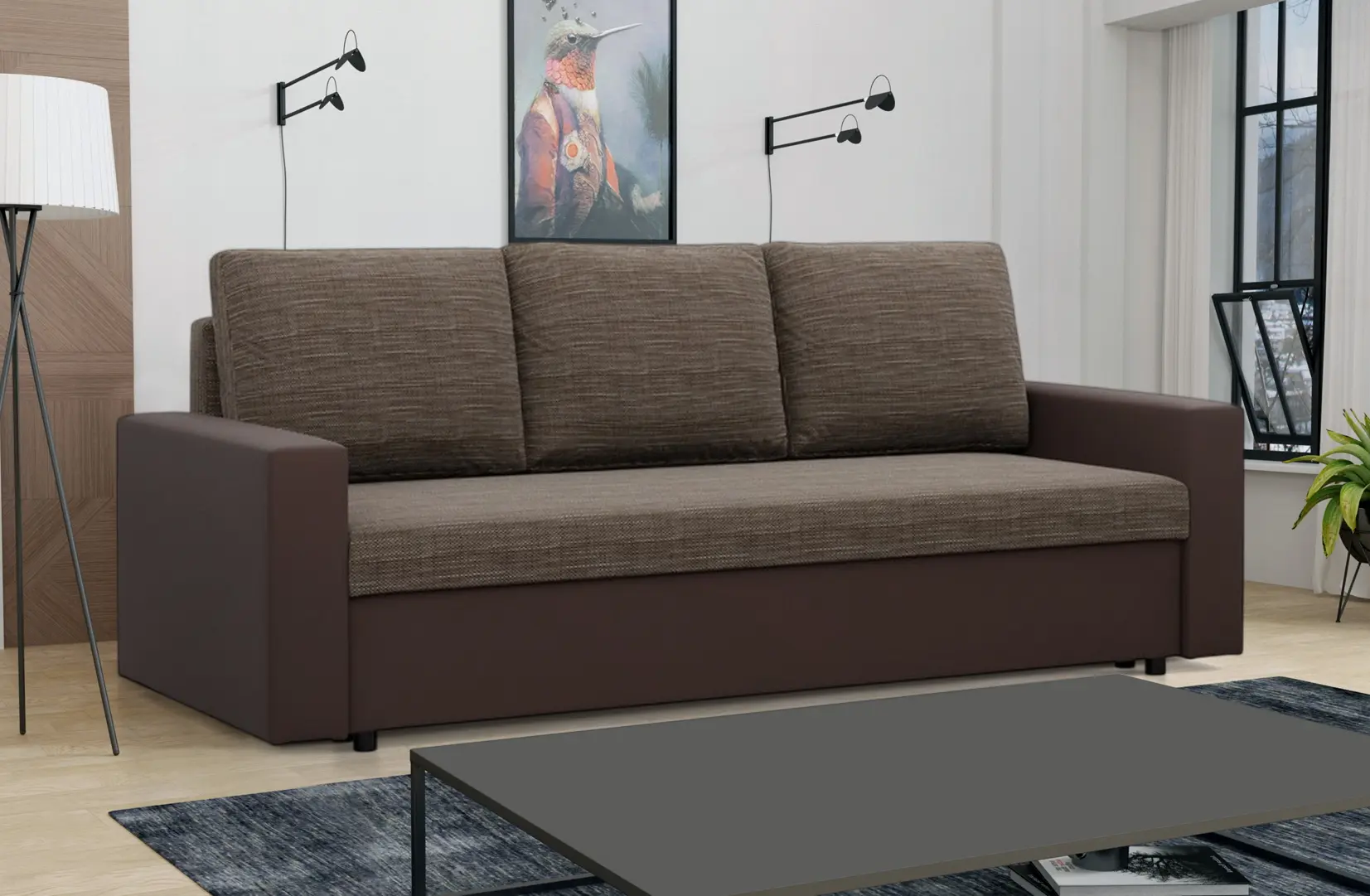 Canapea Magnifico Meble Luna Lawa 2/Real 66 (Brown)