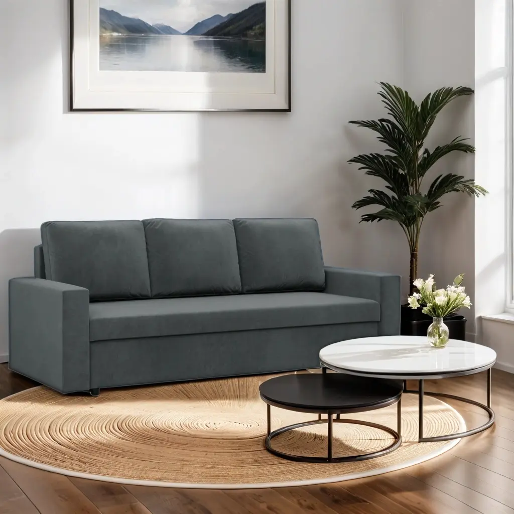 Диван Magnifico Meble Neo Straight Bonell Kronos 34 (Dark Grey)