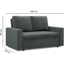 Диван Magnifico Meble Neo Straight Kronos 34 (Dark Grey) Thumb