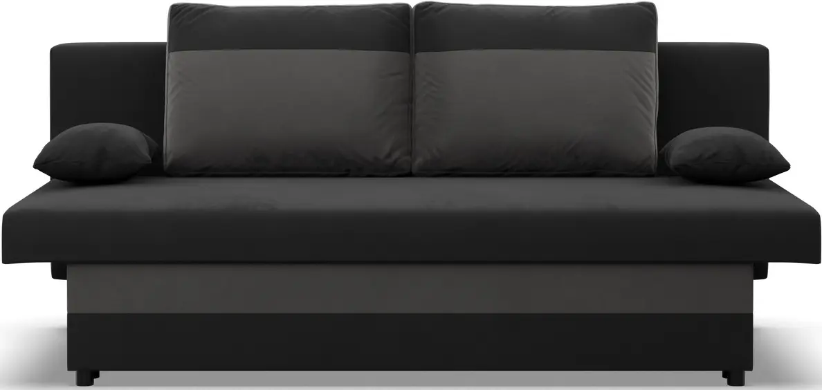 Canapea Magnifico Meble Nola Bonell Mikrofaza 15/Mikrofaza 27 (Black/Grey)