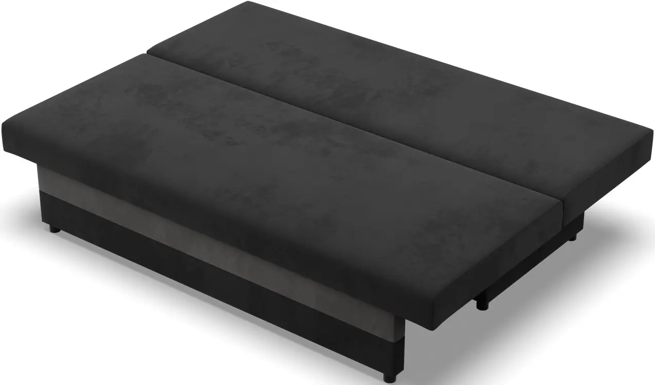 Canapea Magnifico Meble Nola Bonell Mikrofaza 15/Mikrofaza 27 (Black/Grey)